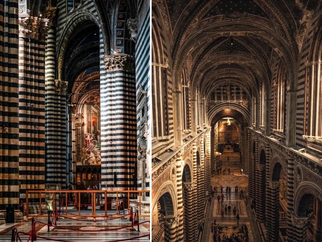 interior of the duomo Siena