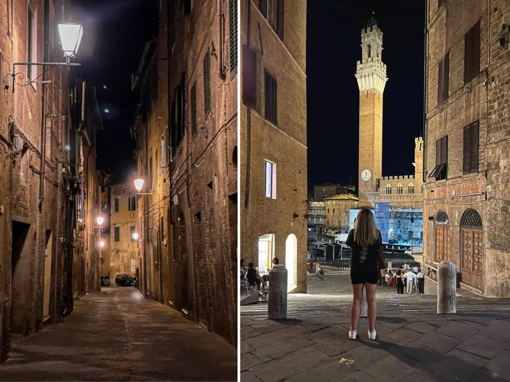 things to do at night - 1 day in Siena itinerary