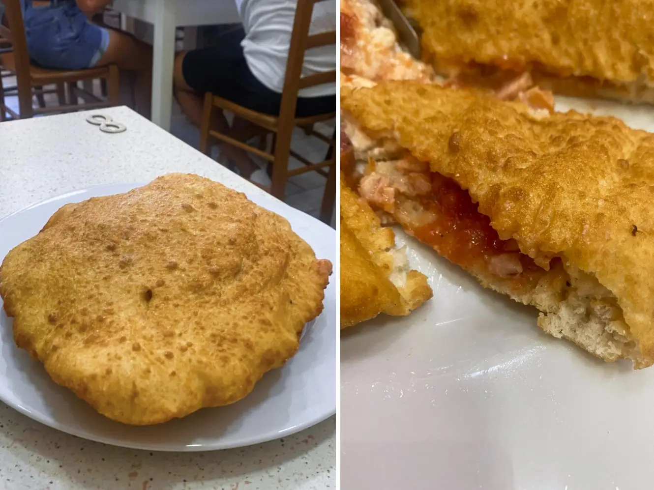 a day in Naples is not complete without a pizza fritta