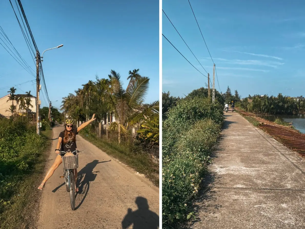 1 day in hoi an cycle rice field