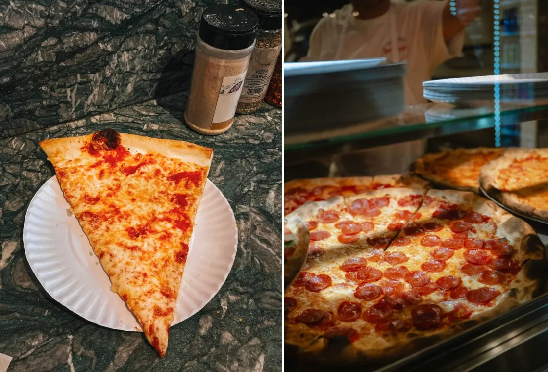 new york dollar slice is a must eat new york for beginners food