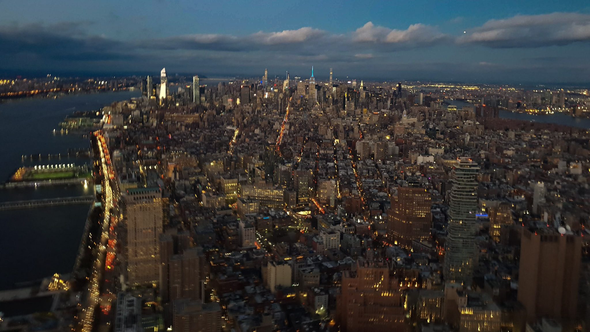 view of NYC from one world - best thing to do as a first timer in new york