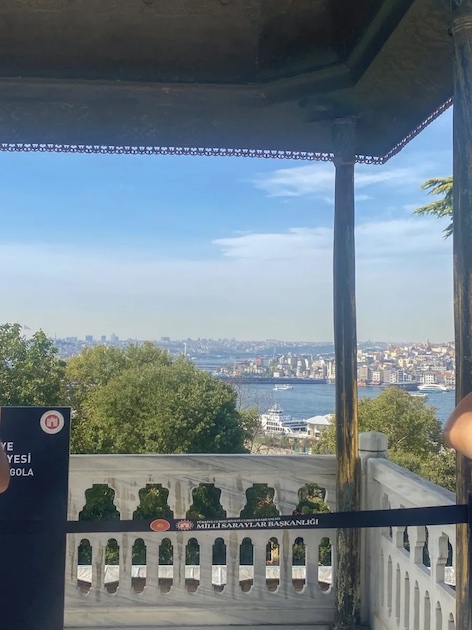 view of Istanbul from Topkapi Palace