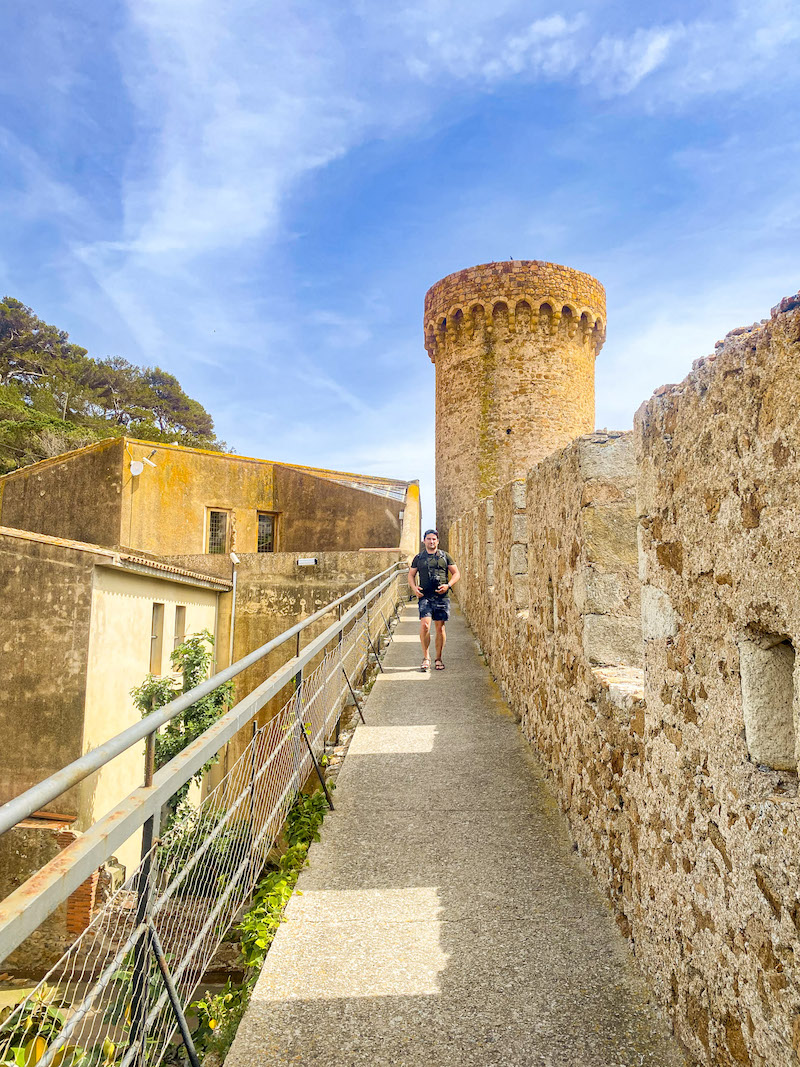 Castle walls in Tossa de Mar