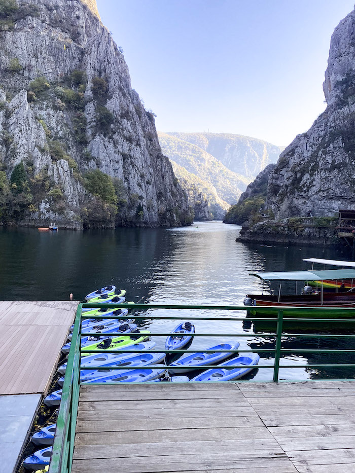 Kayaking in Matka Canyon