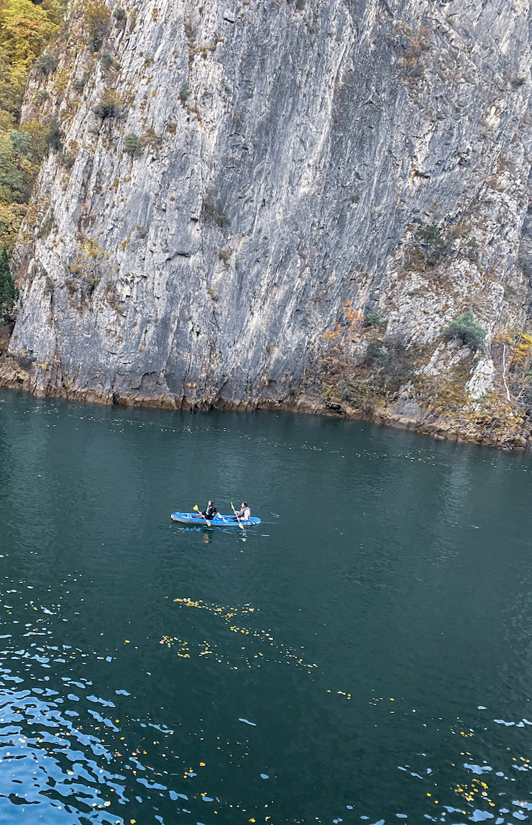 two kayakers in Matka Canon