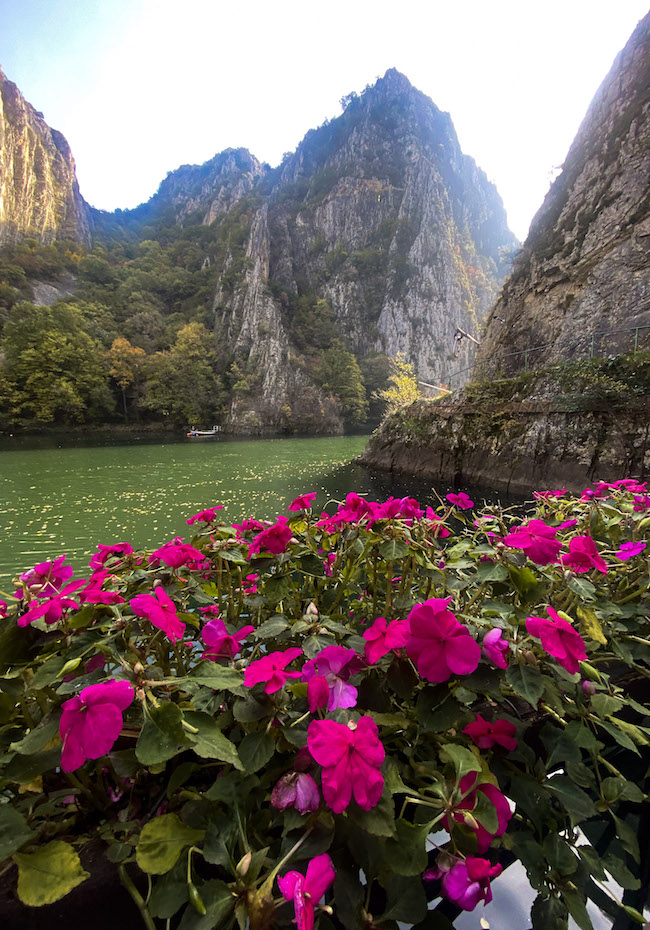 view from matka canyon restaurant