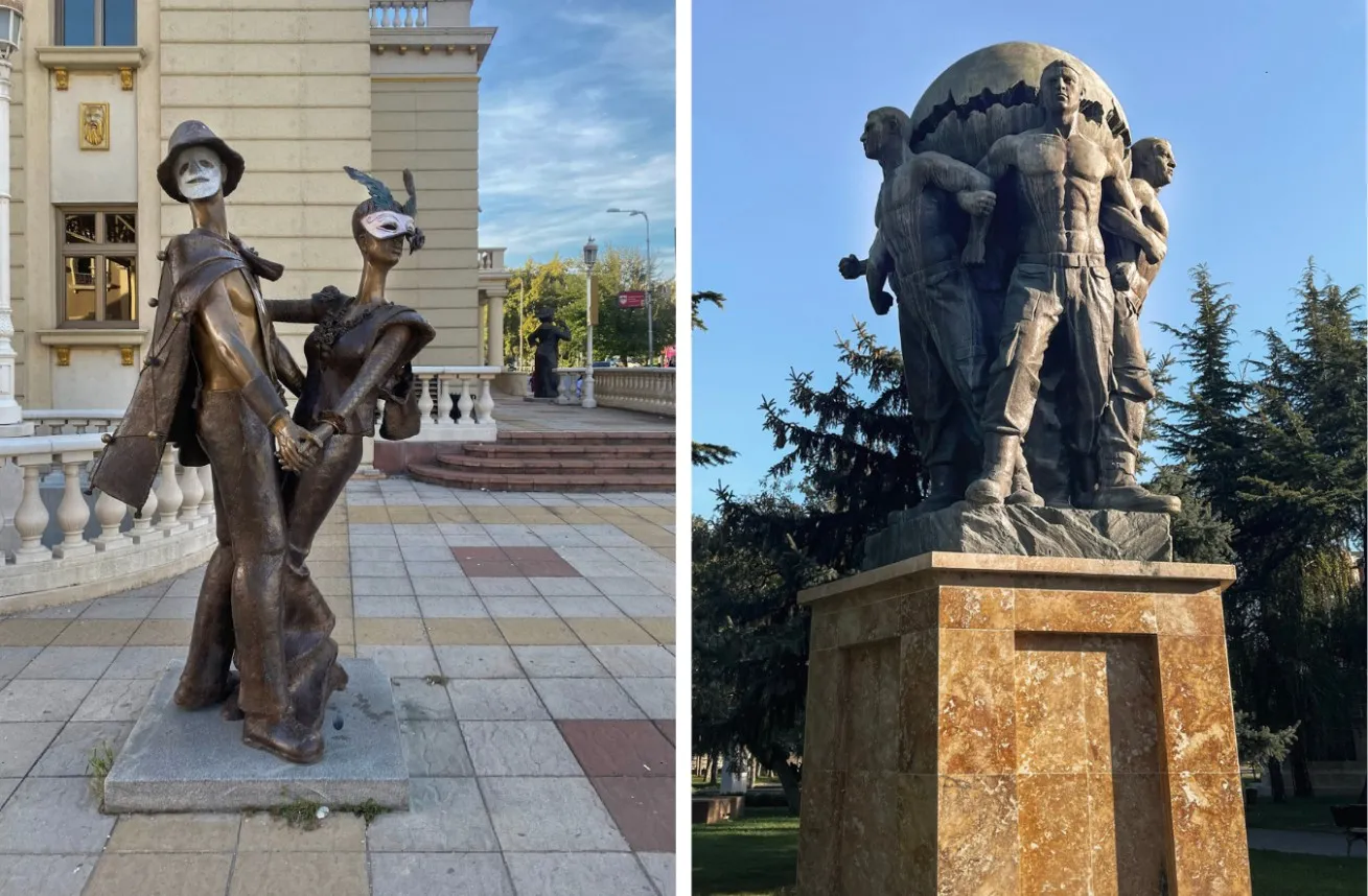 skopje statues