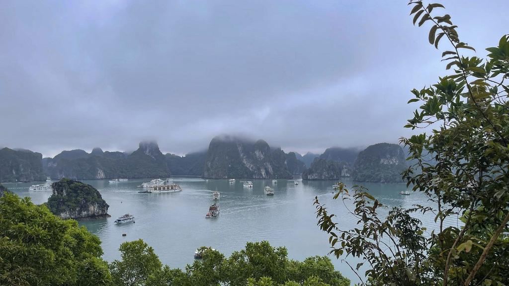 Halong Bay - view climbing ti top mountain