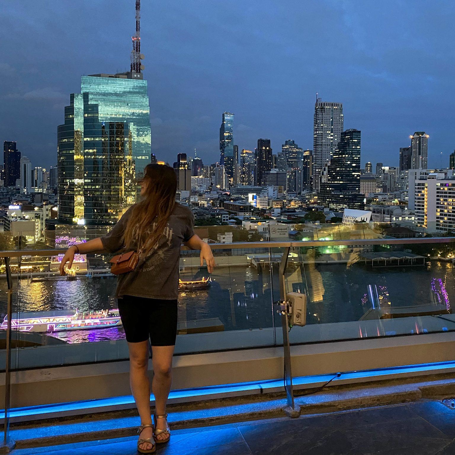 standing on the rooftop bar of iconsiam | 4 day Bangkok itinerary