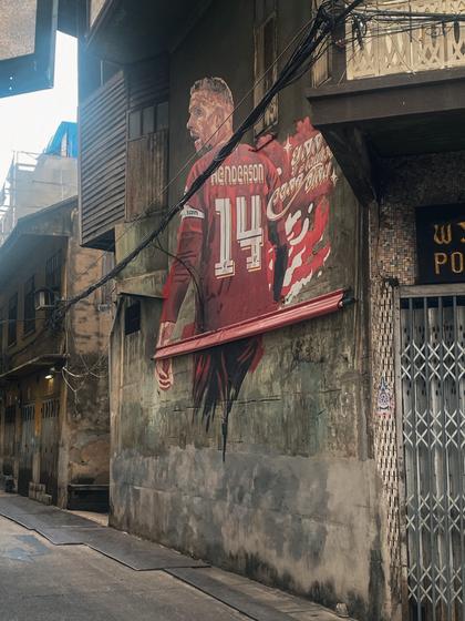 liverpool FC mural in Bangkok