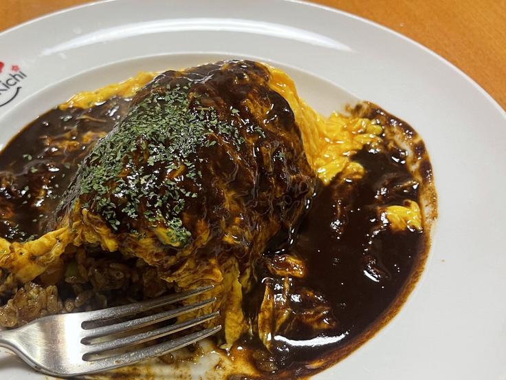 kichi kichi omurice photos, omurice with demi glace