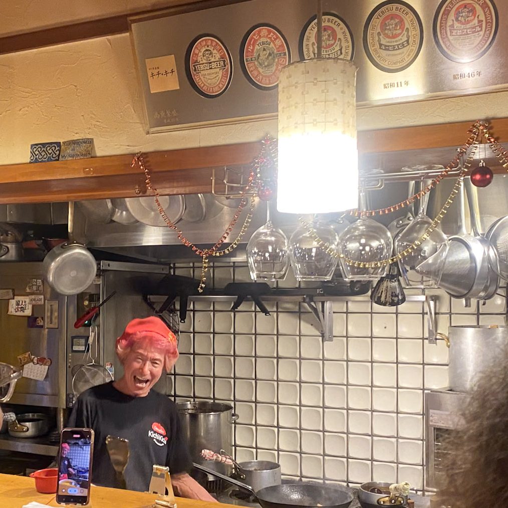 chef kichi kichi in the kitchen during dinner reservation | Kichi kichi omurice photos