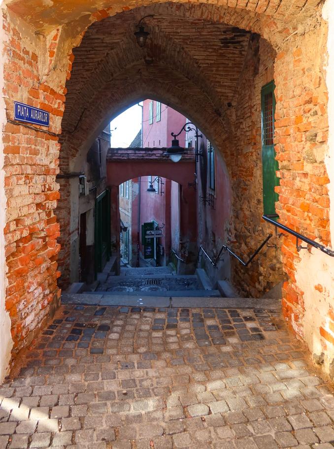 The-Goldsmith’s-Stairway-Tower- is one of the best things to do and see in Sibiu