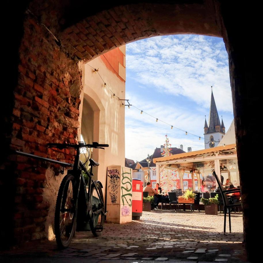 The Goldsmith’s Stairway Tower passage in Sibiu