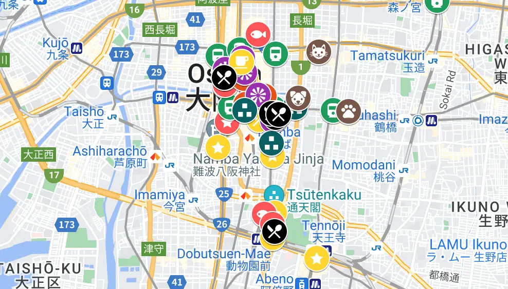 best things to do in osaka for first timers map