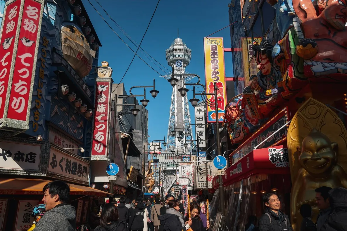 Shinsekai is one of the most fun places to visit 2 days in Osaka itinerary