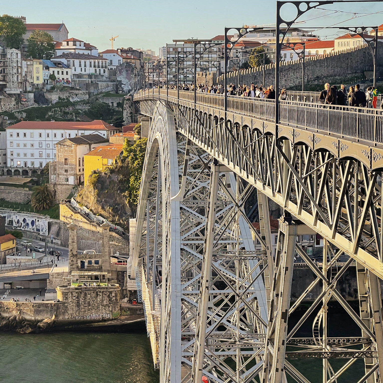 watching the sunset on Dom Luis Bridge I is one of the best things to do in Porto