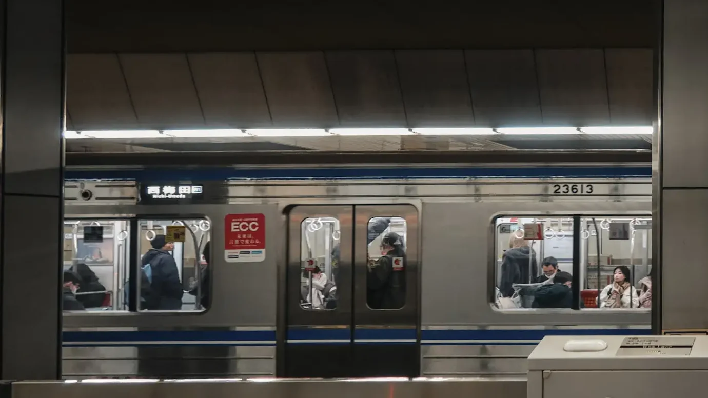 getting around on the subway in Osaka