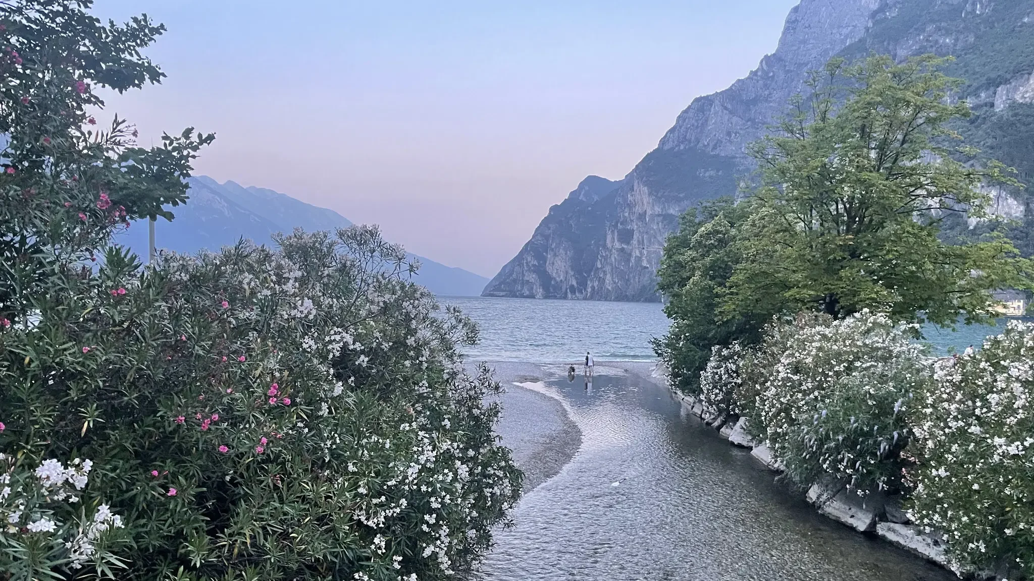 One relaxing thing to do in Riva del garda is to relax on the beach