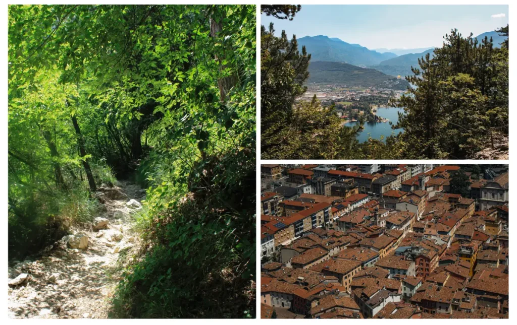 the path and views on the busette hike