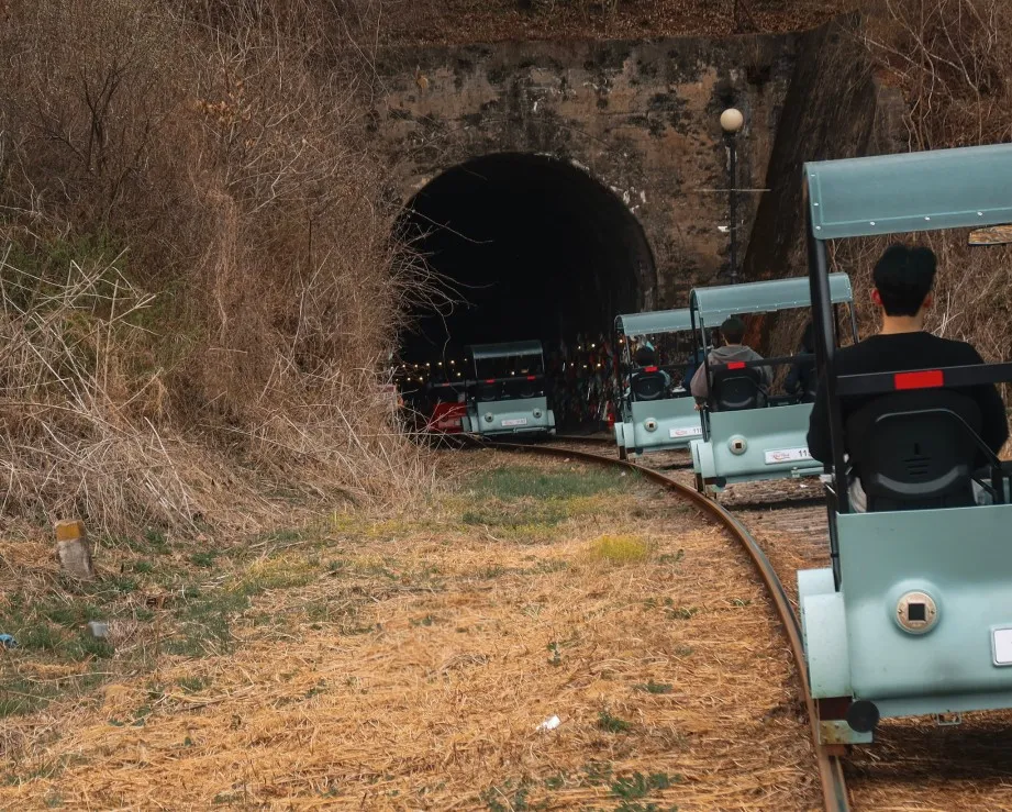 gangchon rail bike - fun seoul day trip