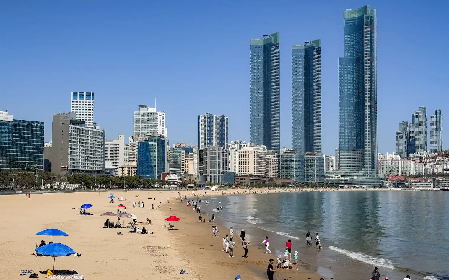 Haeundae beach and skyline