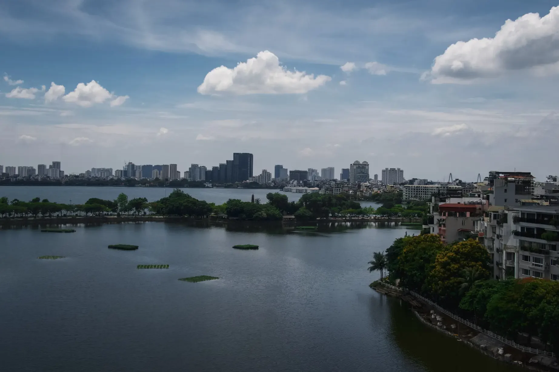 truc back lake and west lake hanoi