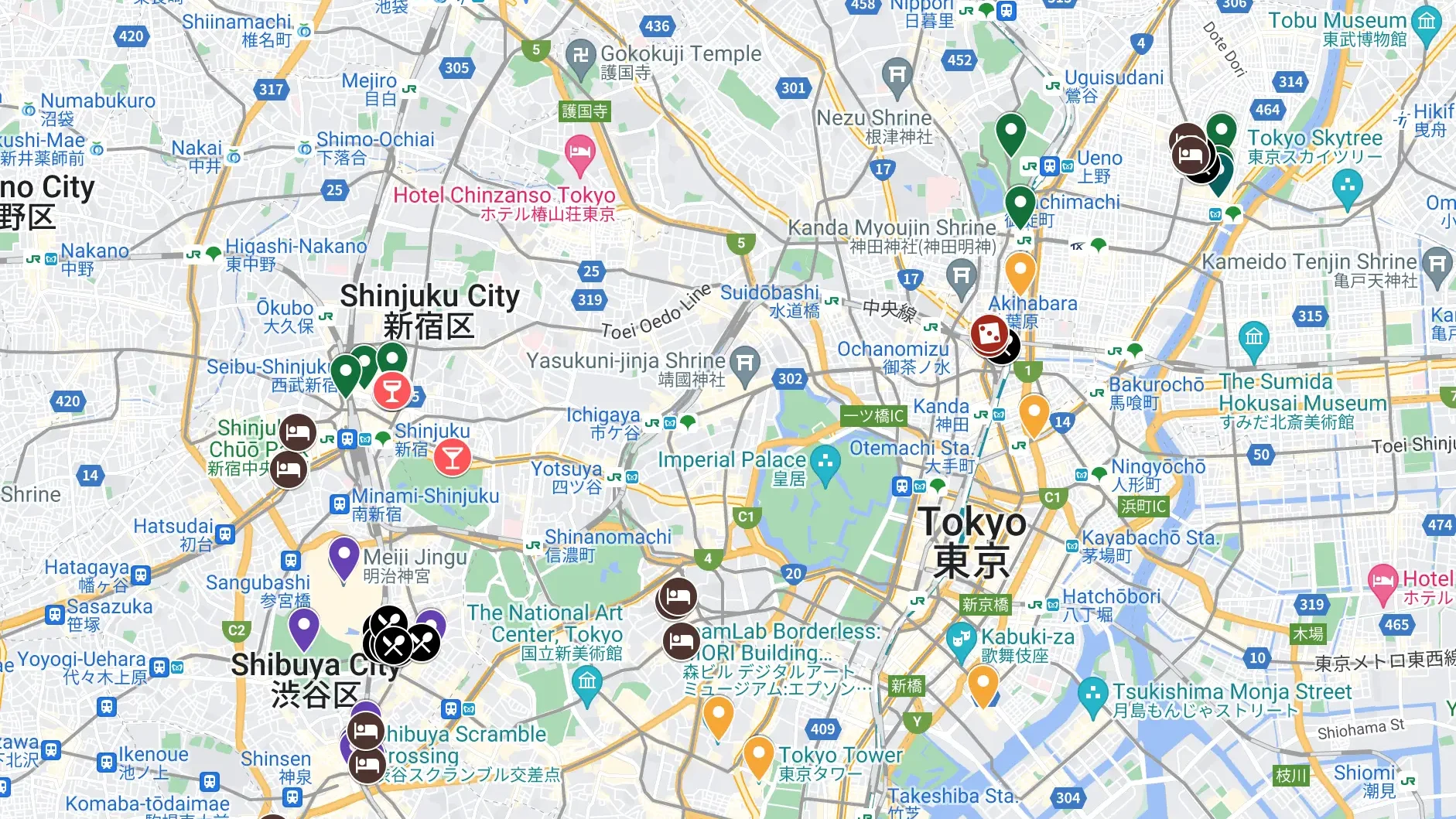 3 day Tokyo itinerary map perfect for first time visitors