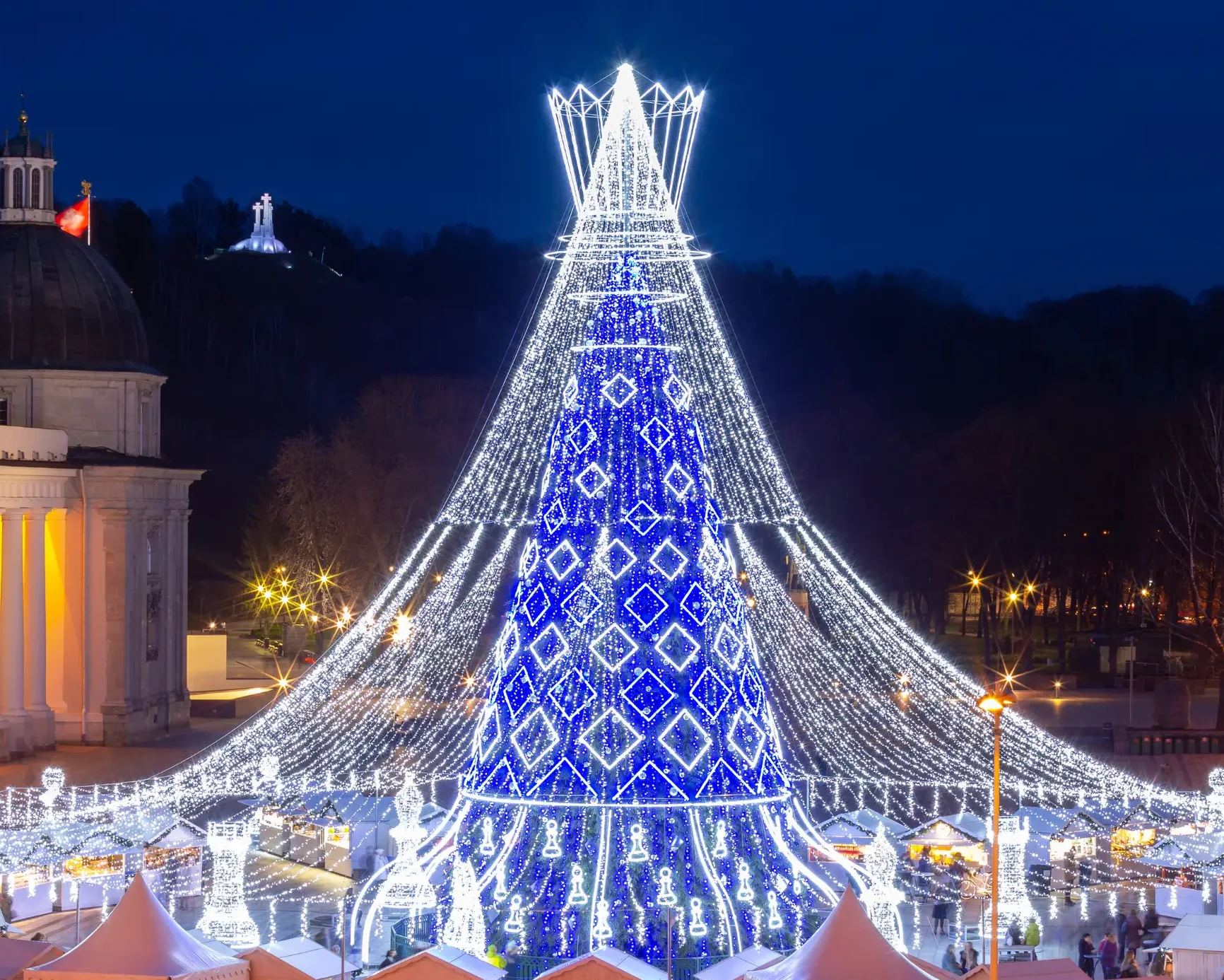 Vilnius christmas market tree