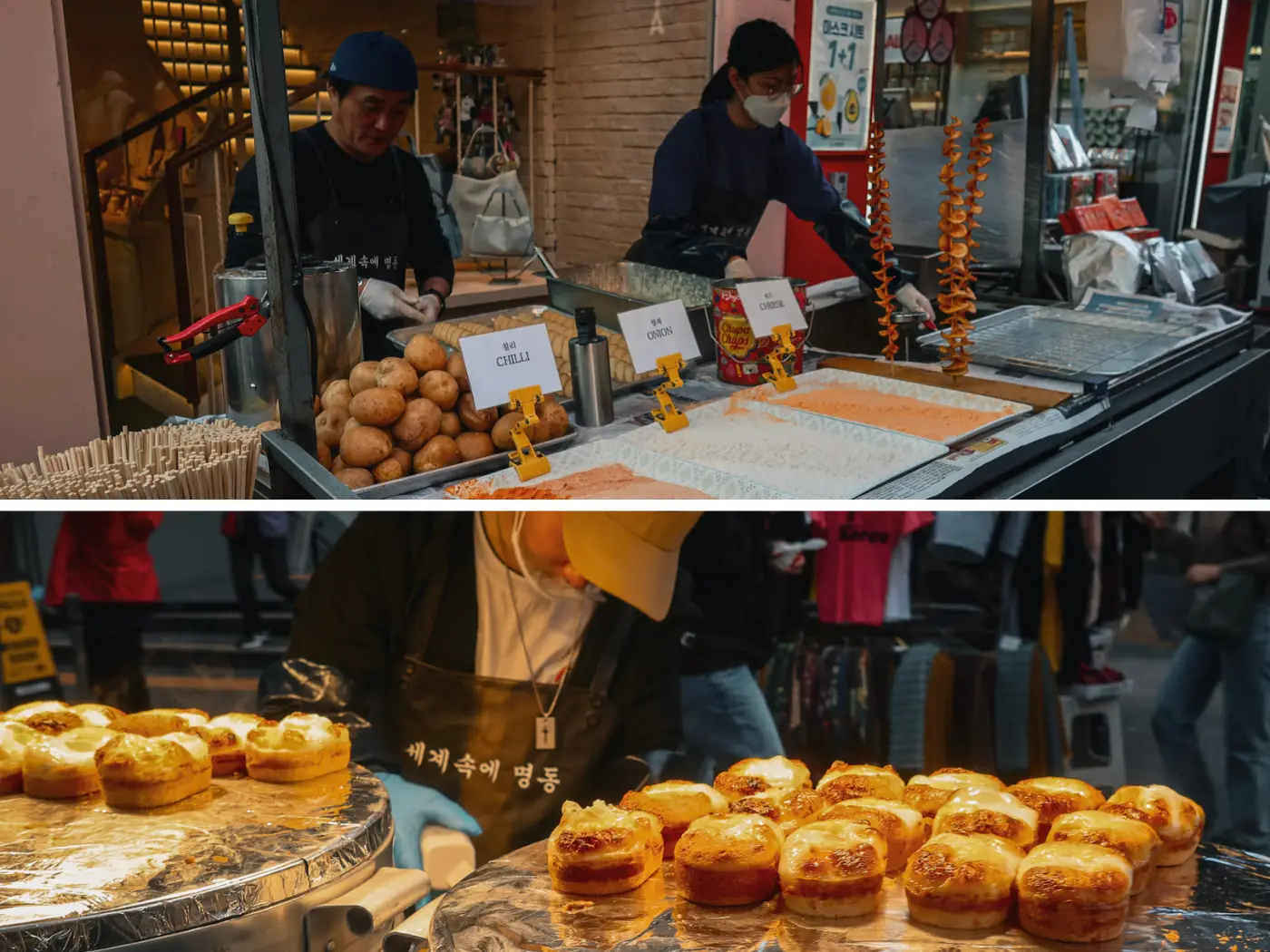 myeongdong food street seoul