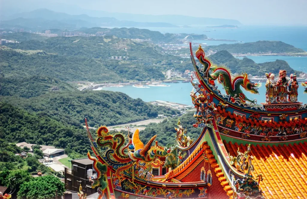 temple in jiufen