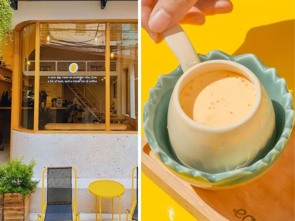 eggyolk coffee hanoi aesthetic cafes