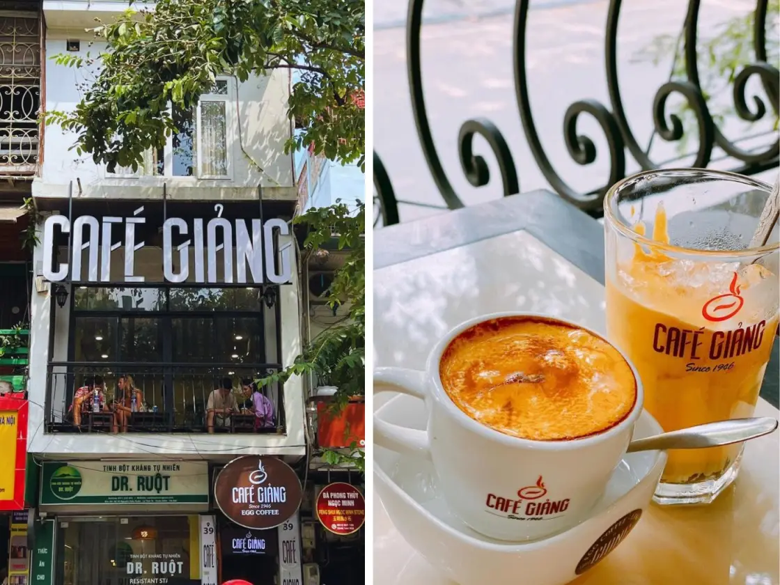 cafe giang best egg coffee in hanoi