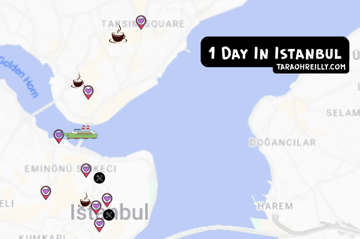 one day in istanbul map