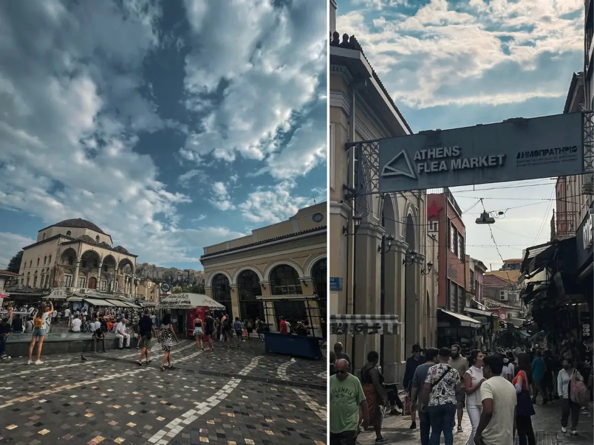 Monastiraki Square flea market