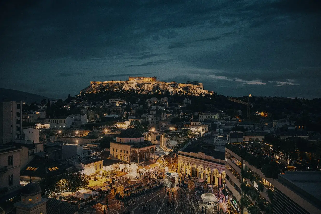 acropolis at night athens 1 day itinerary