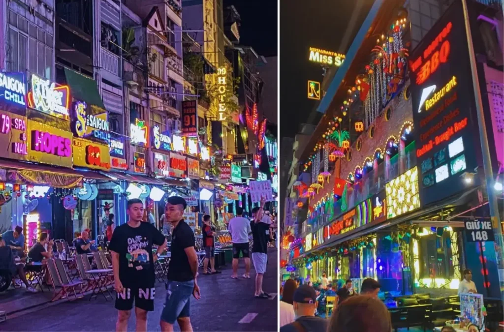 backpacker street is a fun way to end your 1 day in Ho Chi Minh