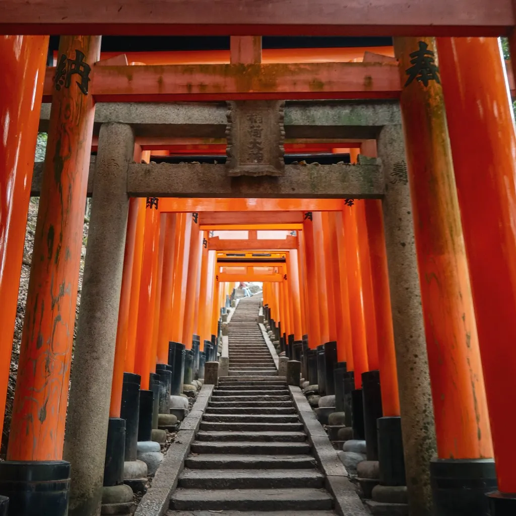how to visit mt inari from kyoto