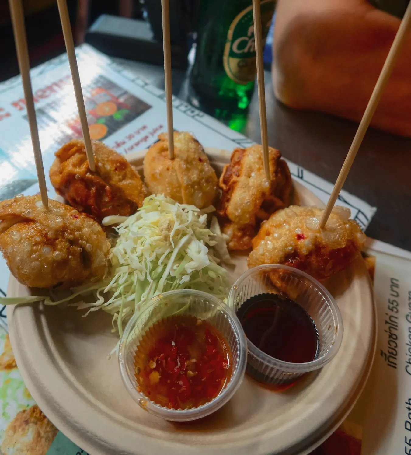large juicy dumplings mali gyozas bangkok chinatown food