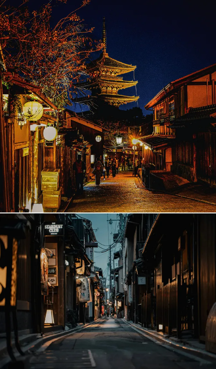gion at night - 1 day in kyoto itinerary