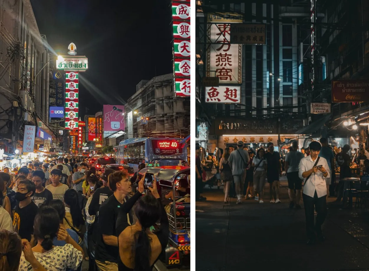 chinatown Bangkok at night