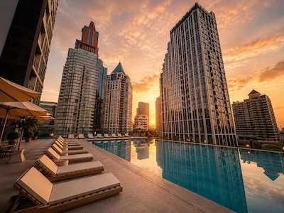 Urbana, mid-range apart-hotel with pool in Sathorn Bangkok