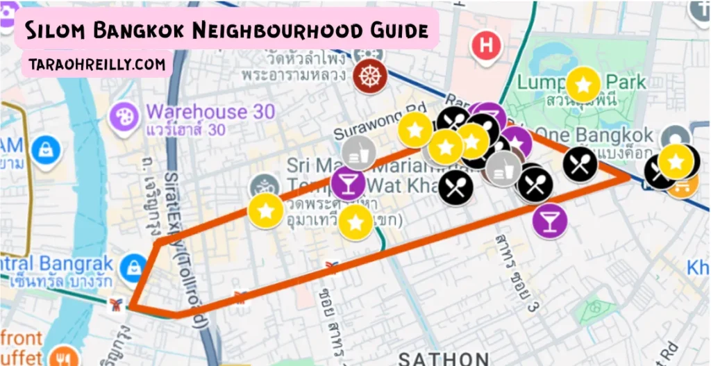 silom bangkok map