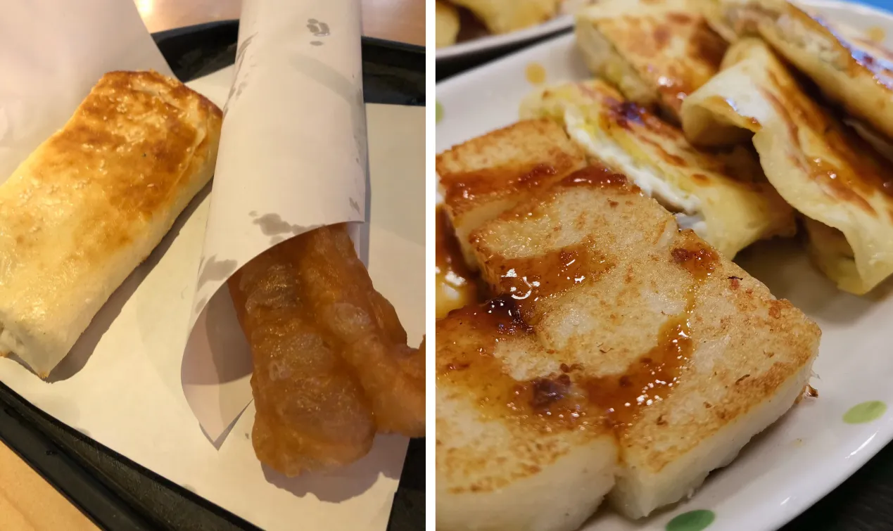 taiwanese breakfast is a must during your one day in taipei