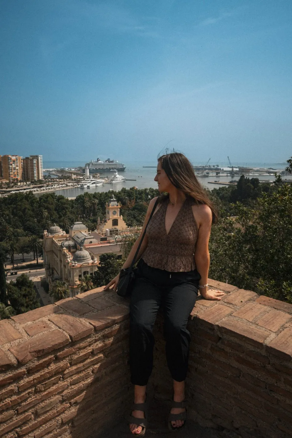 views from malaga's alcazaba