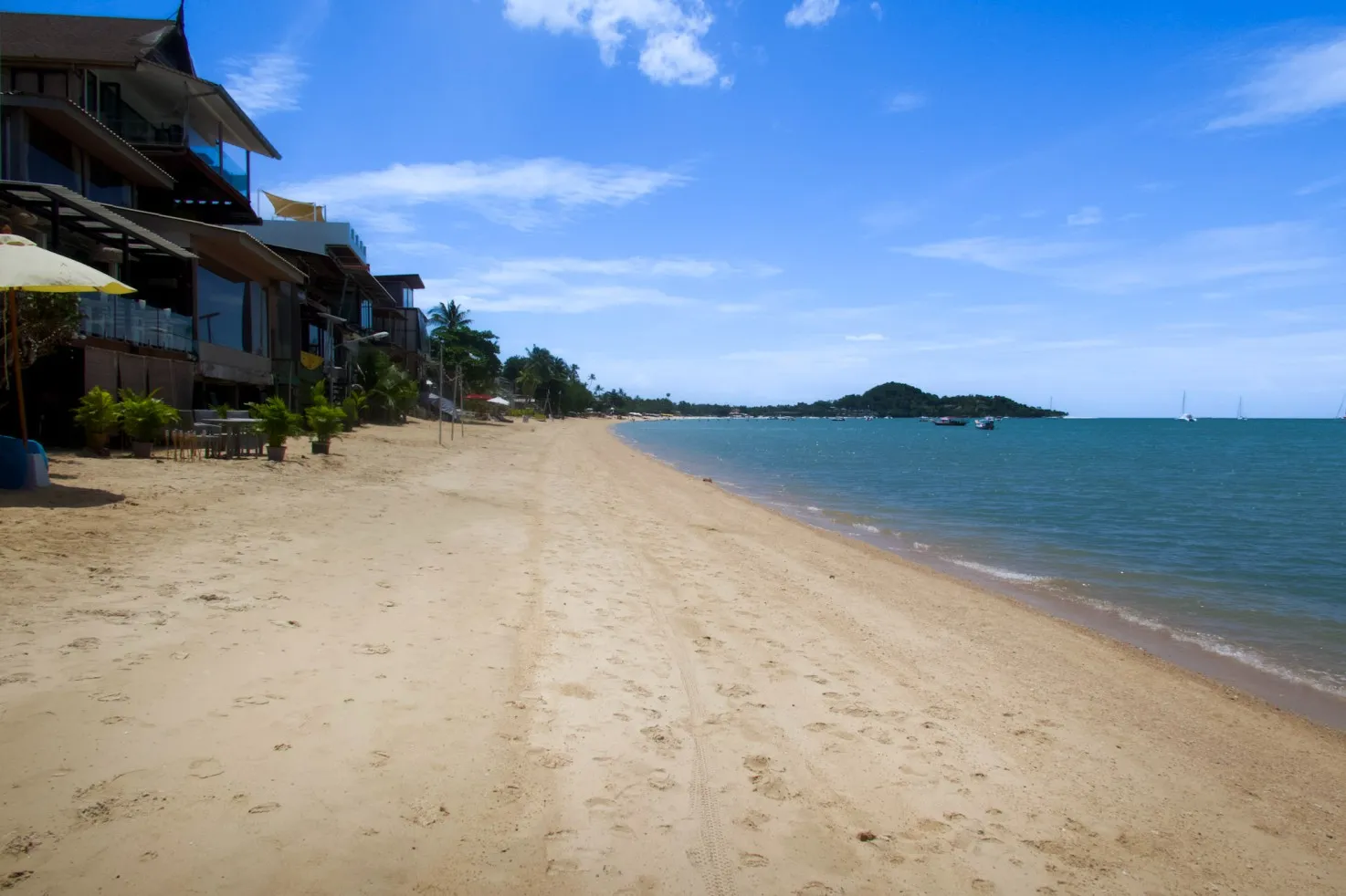 quiet beaches koh samui