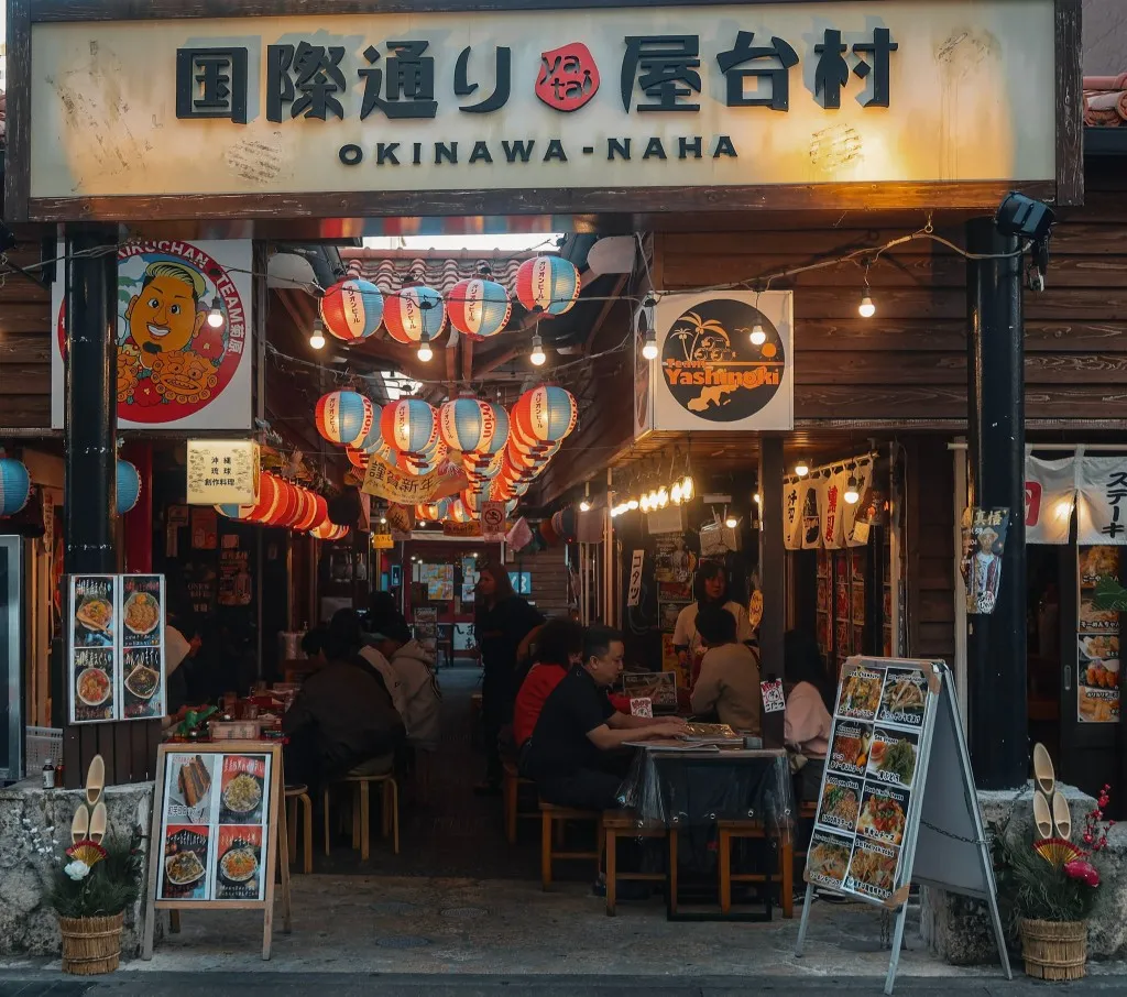 Kokusai Street Food Village naha japan