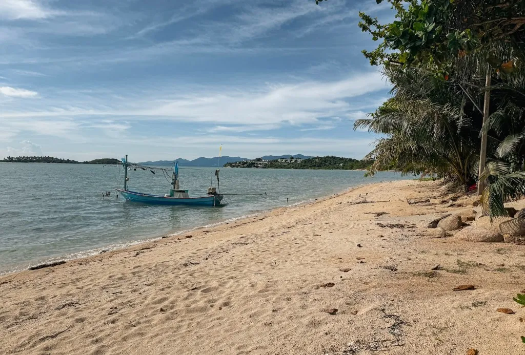 quiet beaches koh samui