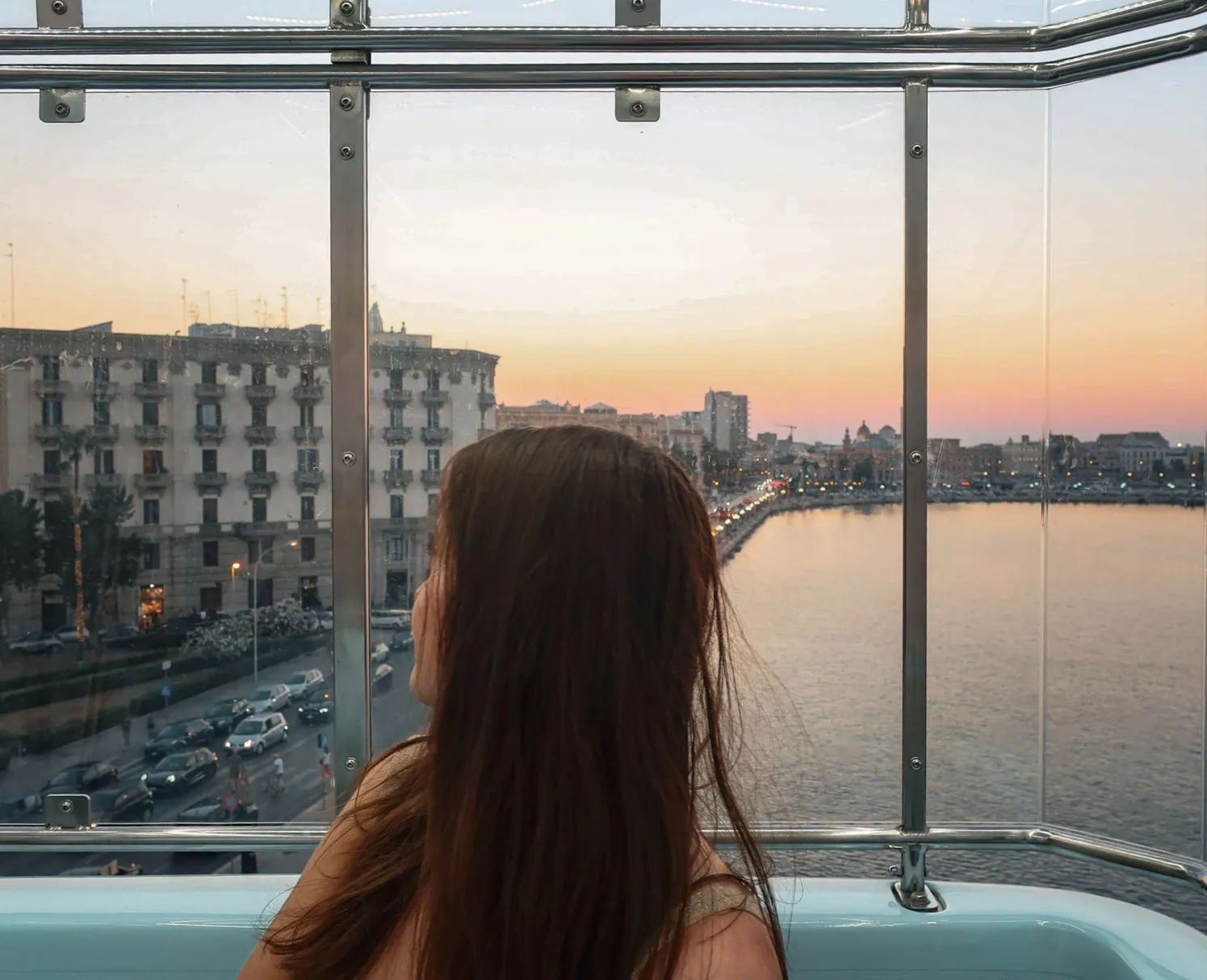 bari old town sunset